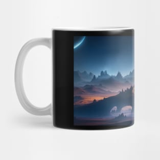 Natural landscape on another planet Mug